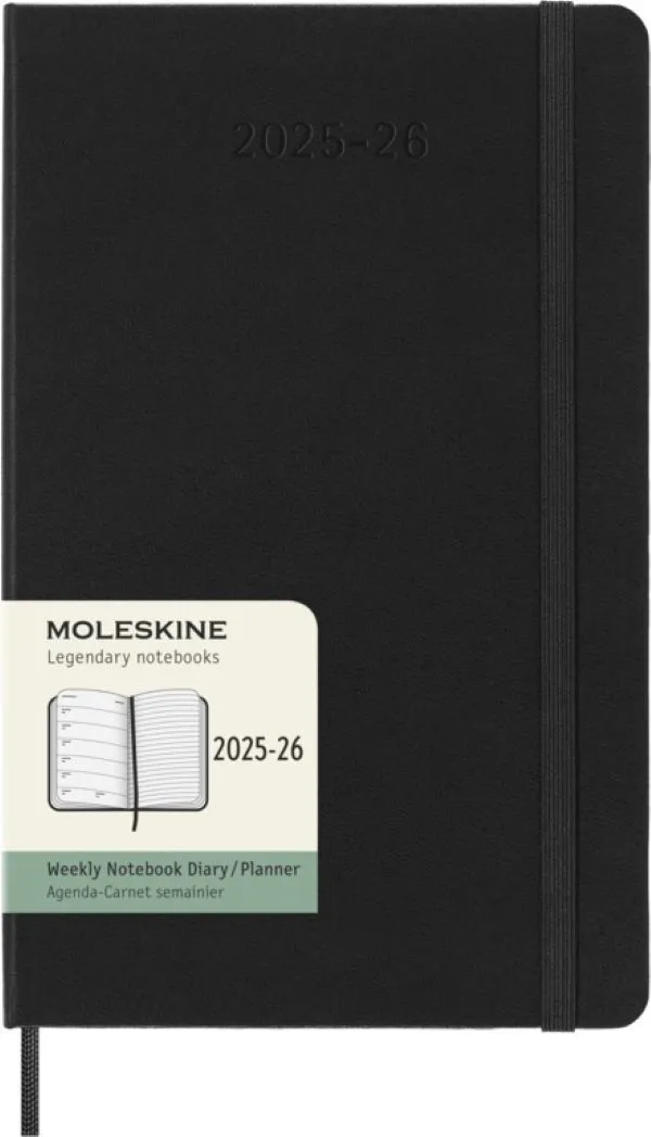 2026 18m Black Large Weekly Hard
