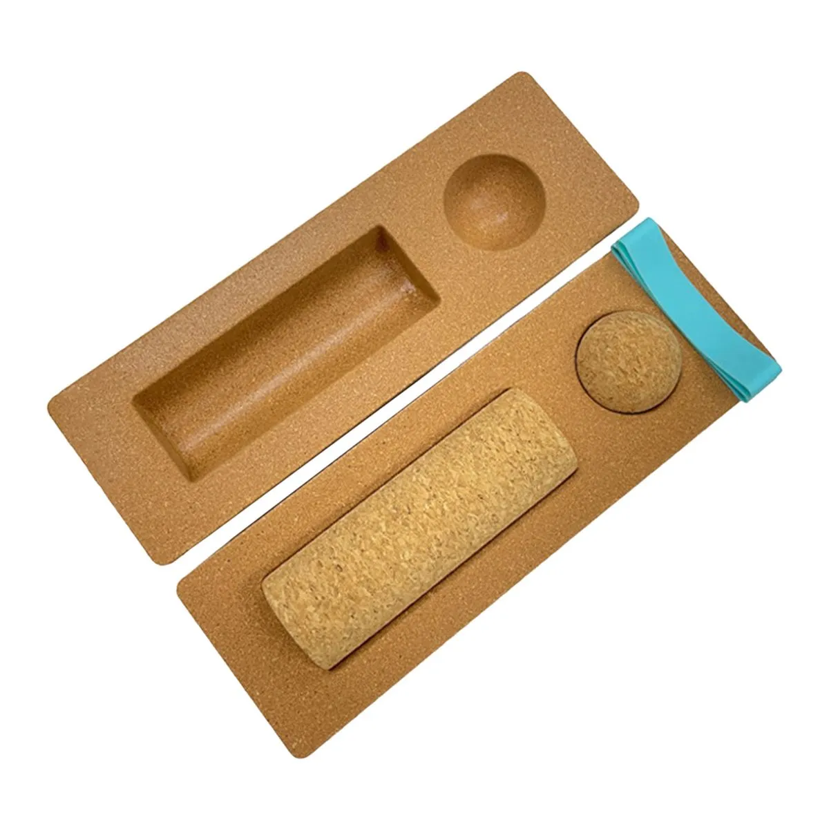 Cork Balance Board Foot Strengthener Core Strength Exercise Resistance Band