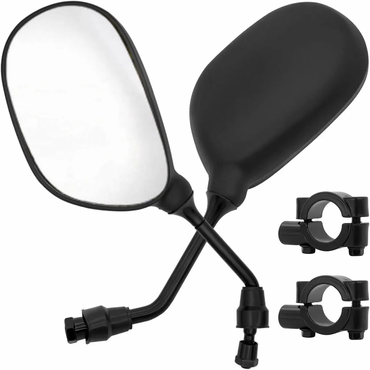 Motorcycle Rear View Mirror, 360 Degrees Ball-Type Side Rearview Mirror