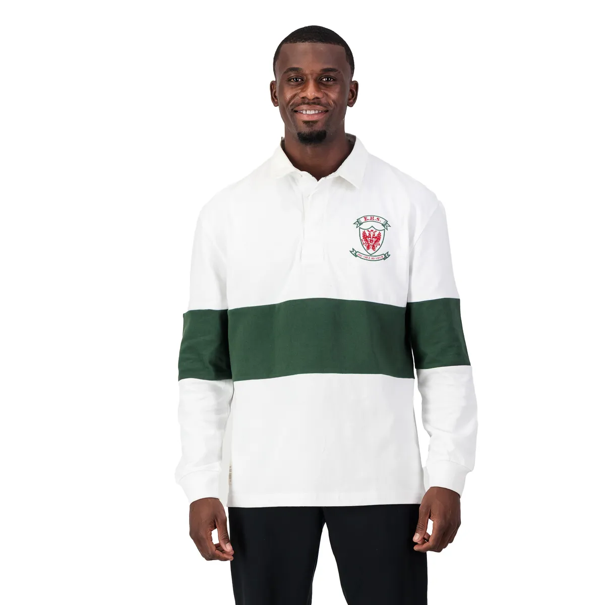 Old School Ermelo Höerskool LS Rugby Jersey-White