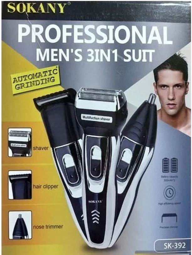 Sokany Professional 3 In 1 Men Grooming Kit