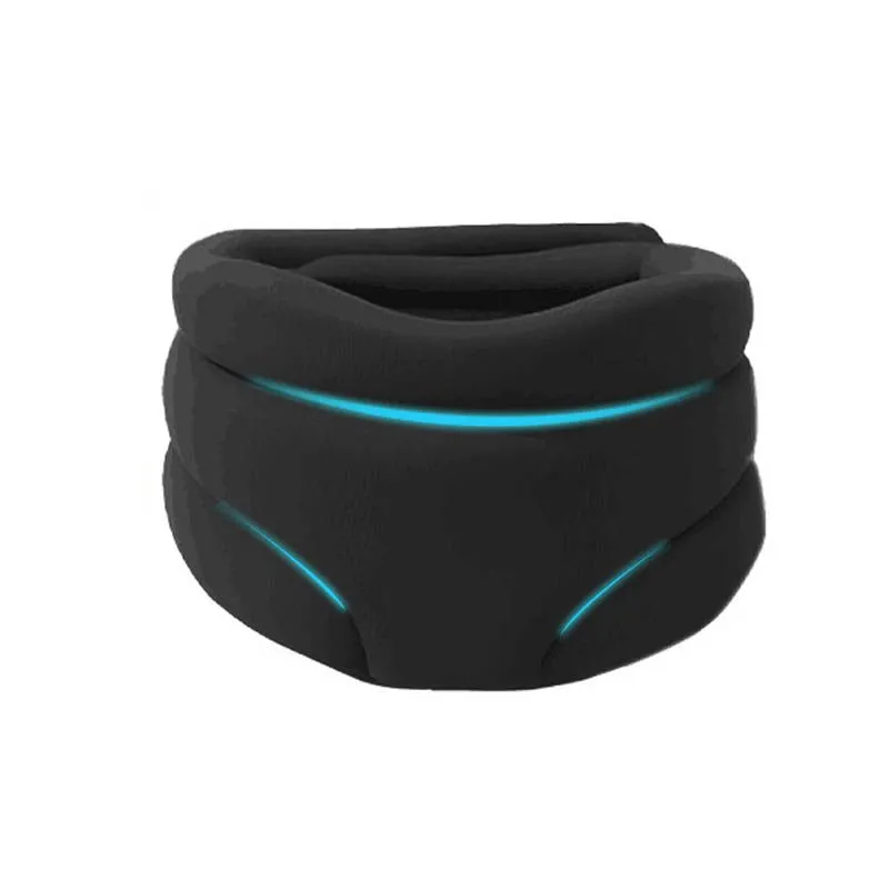3-Stage Black Neck Brace: Relieve Pain & Correct Posture