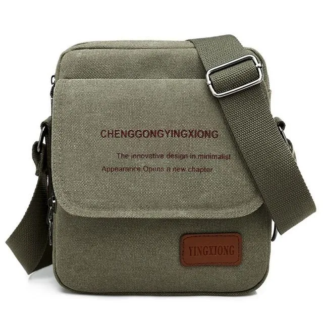 Canvas Large Capacity Luggage Bag-Green