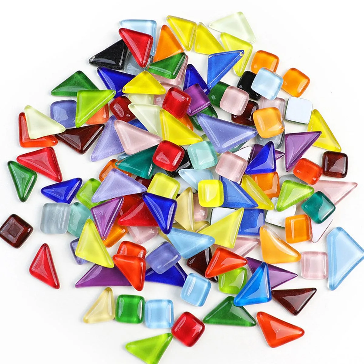 Craft DIY Mini Mosaic Crystal Stained Glass Tiles 400g