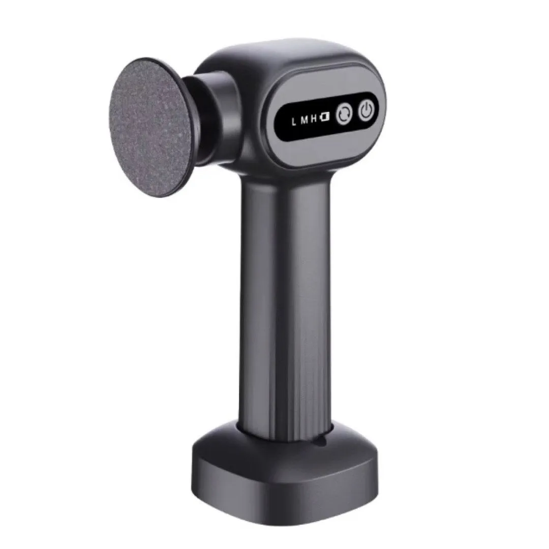 MGI 2-IN-1 Electric Foot Grinder with Charging Dock - Black