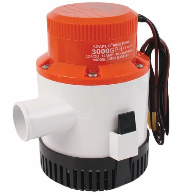 SEAFLO 12 Volt Electric Marine Submersible 3000 GPH Bilge Pump