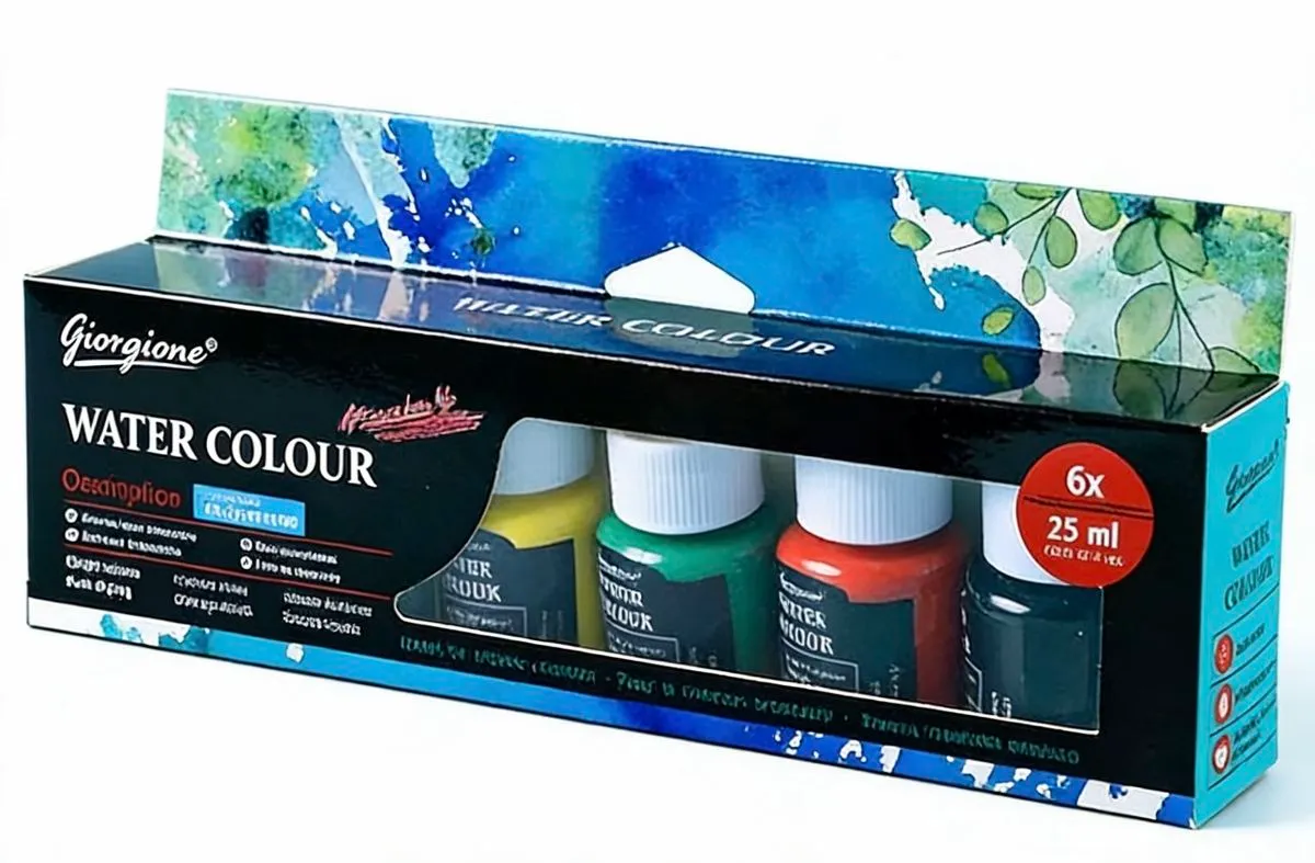6 Colours Water Colour Painting Set Arts Craft [6 x 25ml]