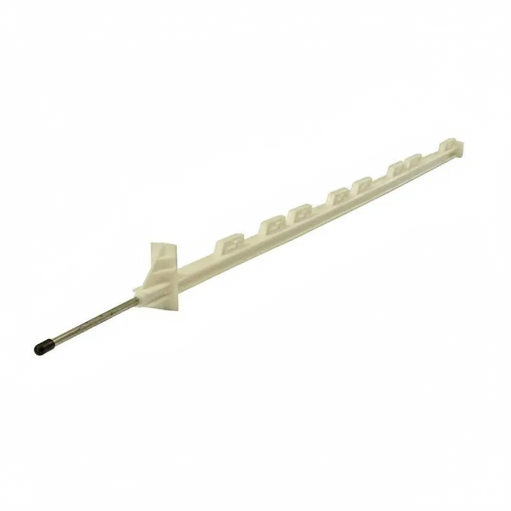 High-Density 1.2m White Step-In Fencing Post for Outdoor Use