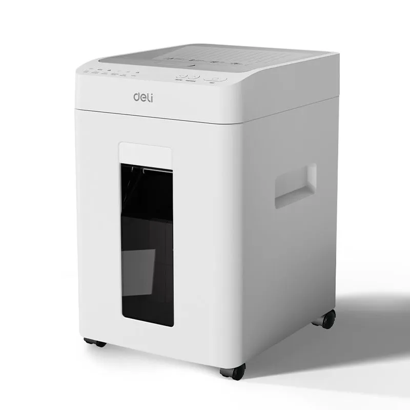 Deli Paper Shredder A4 100-sheet Automatic 26L Bin Micro cut 60mins