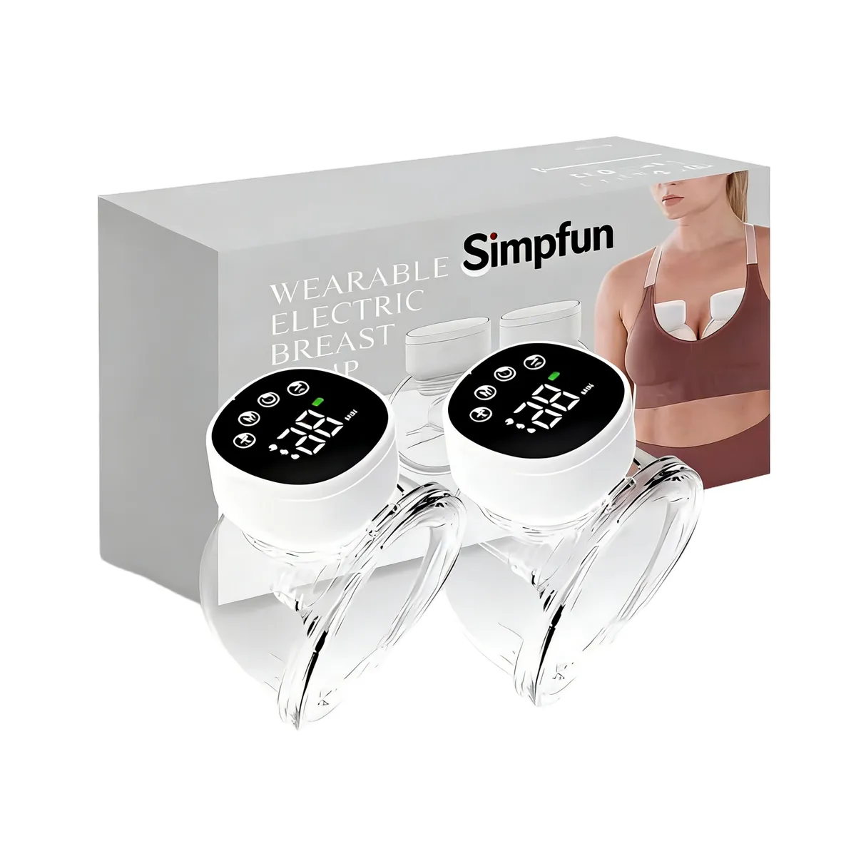 Hands-Free Breast Pump, Wearable&Portable Pump with Soft DoubleFit Flange