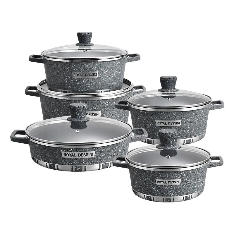 Die Cast Aluminium Pots Sets Cooking Cookware