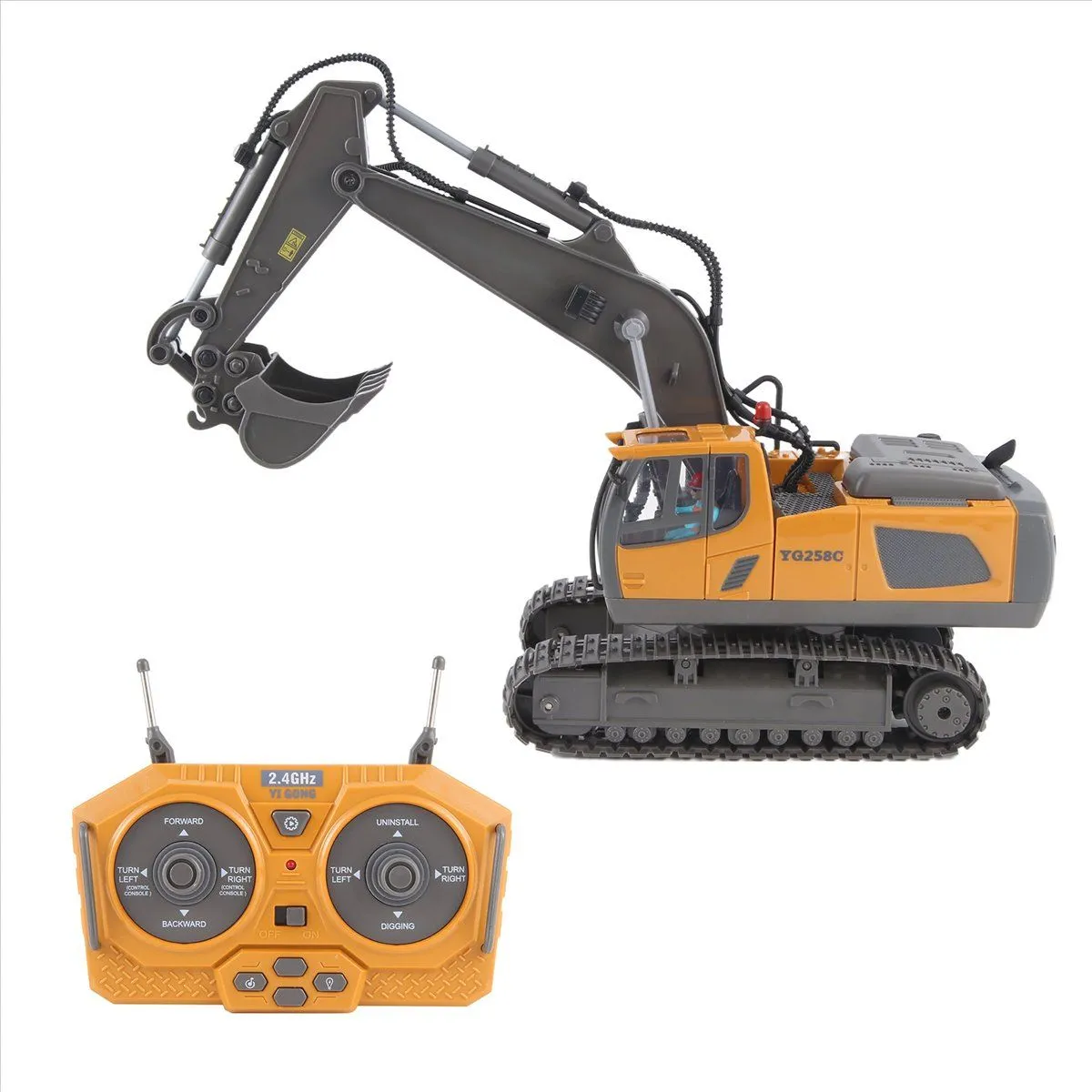 2.4G Wireless RC Excavator Remote Control RC Truck Crawler Truck Electric E