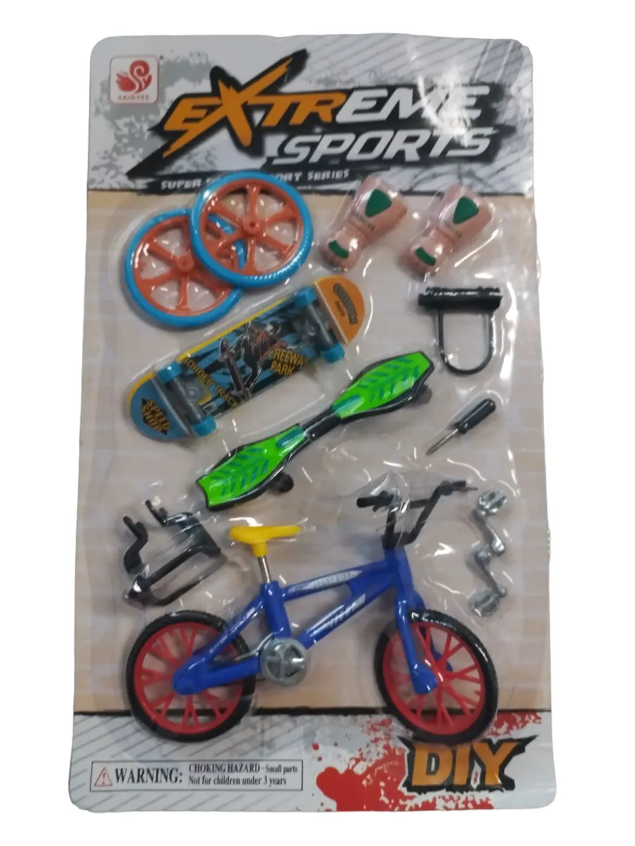 Extreme Sports Finger Toys Set of 3 - Blue