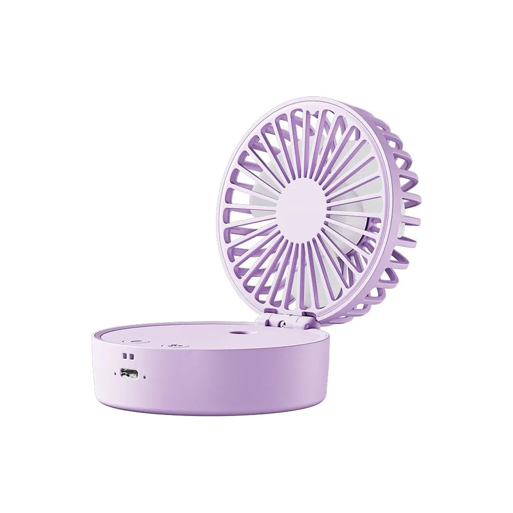 Small Spray Fan Handheld Foldable Desktop Strong Wind USB Charging