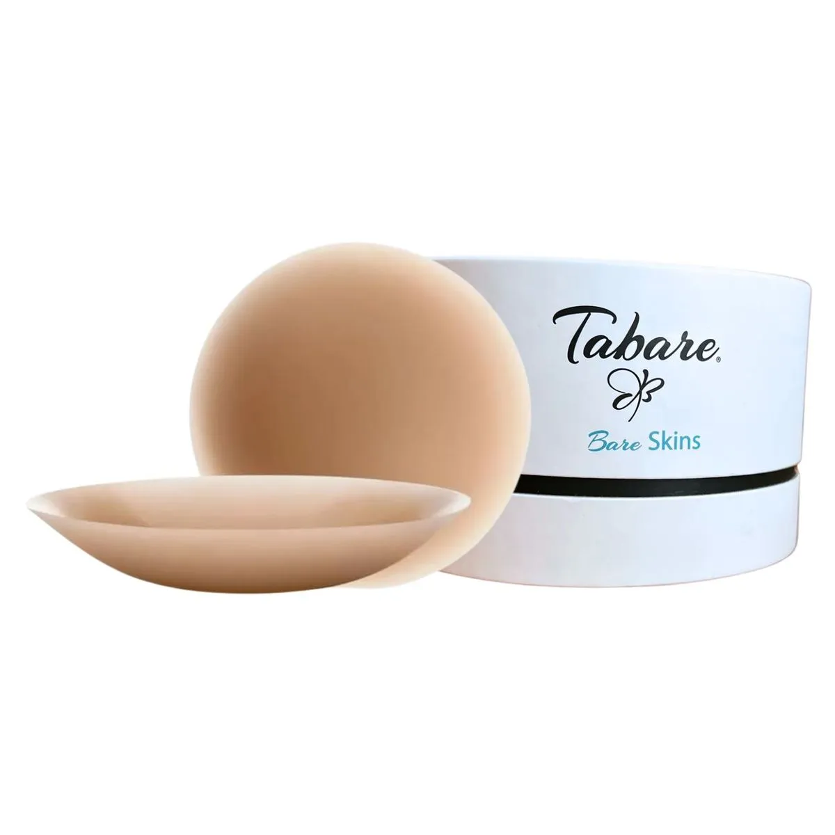 Tabare Bare Skins Adhesive Silicone Nipple Covers Chic Size 8cm - Caramel