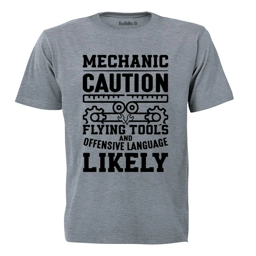 Mechanic Caution - Adults - T-Shirt
