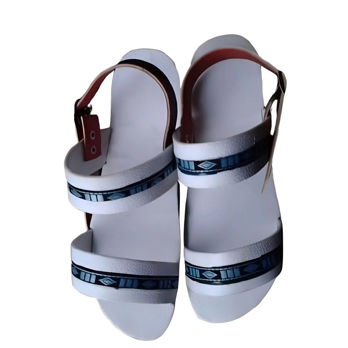White Traditional African Imbhadada Sandals Cultural Heritage Footwear