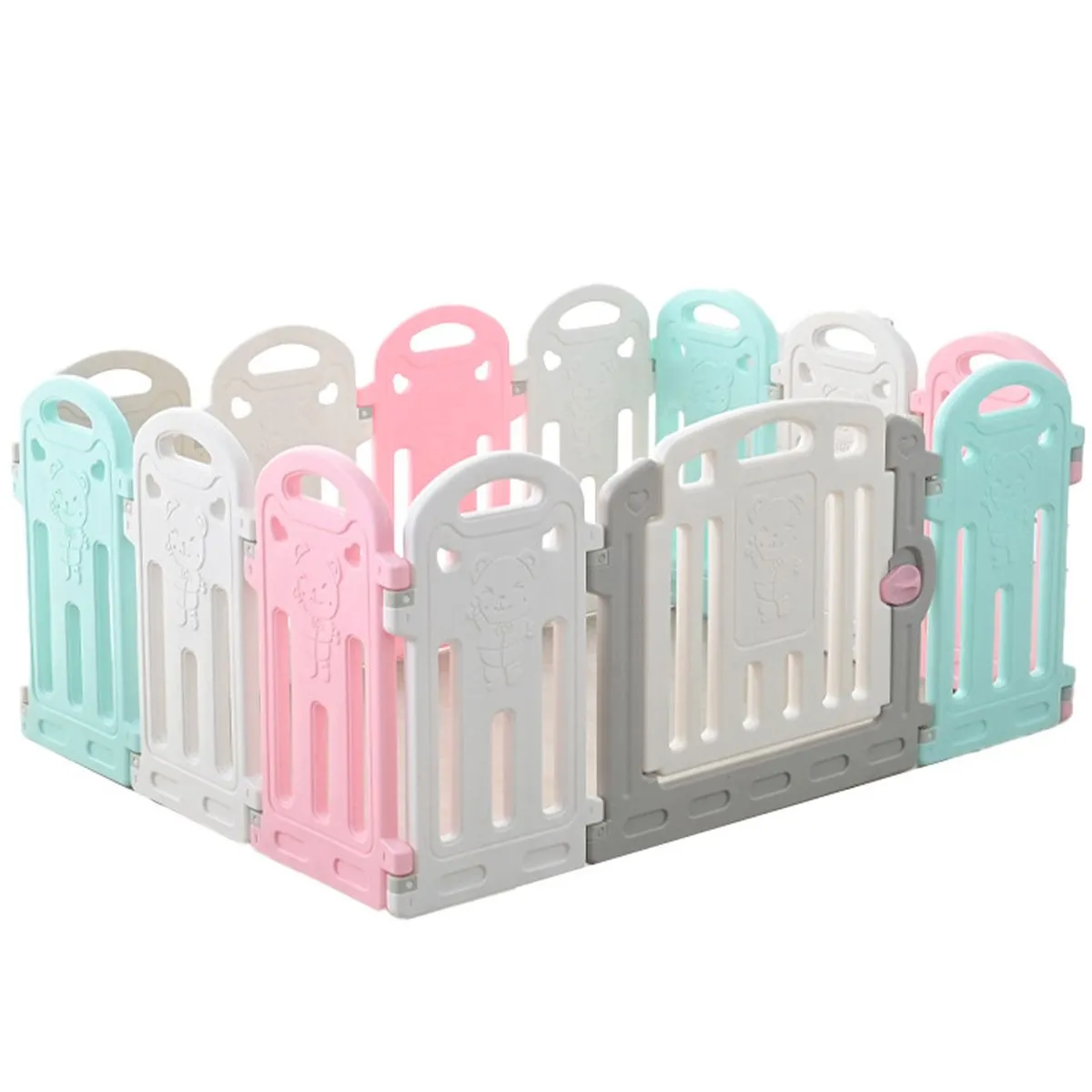 Dog Fence Pet Playpen Clear Puppy Cat Small Play Pen Foldable Kennel Indoor