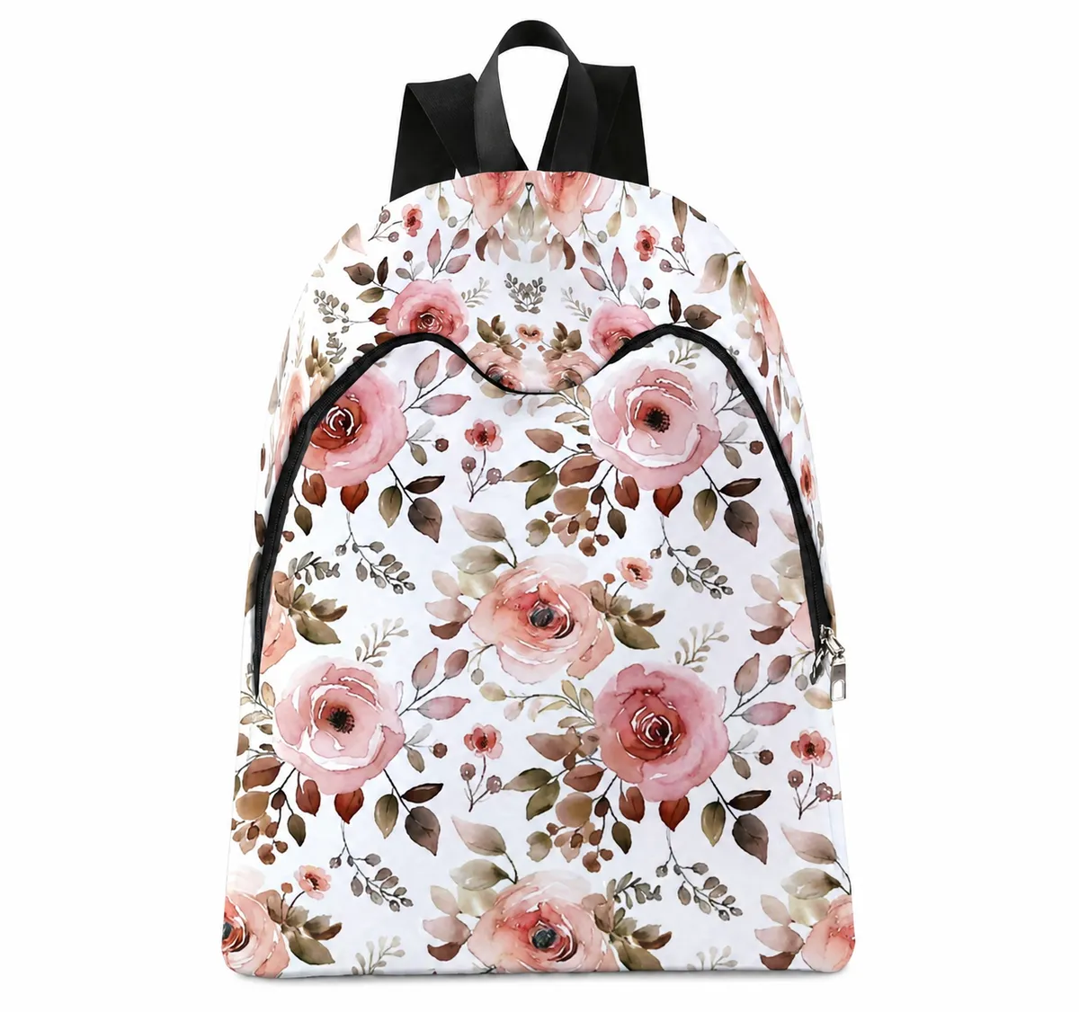 Women's Basic Fashion Backpack - Rose