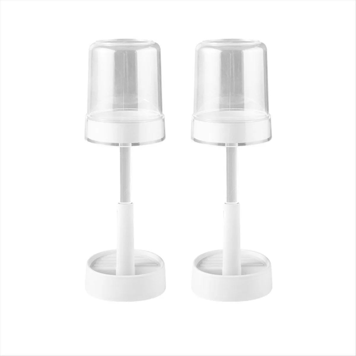 Toothbrush Holder with Cup Cover, for Electric Toothbrushes White
