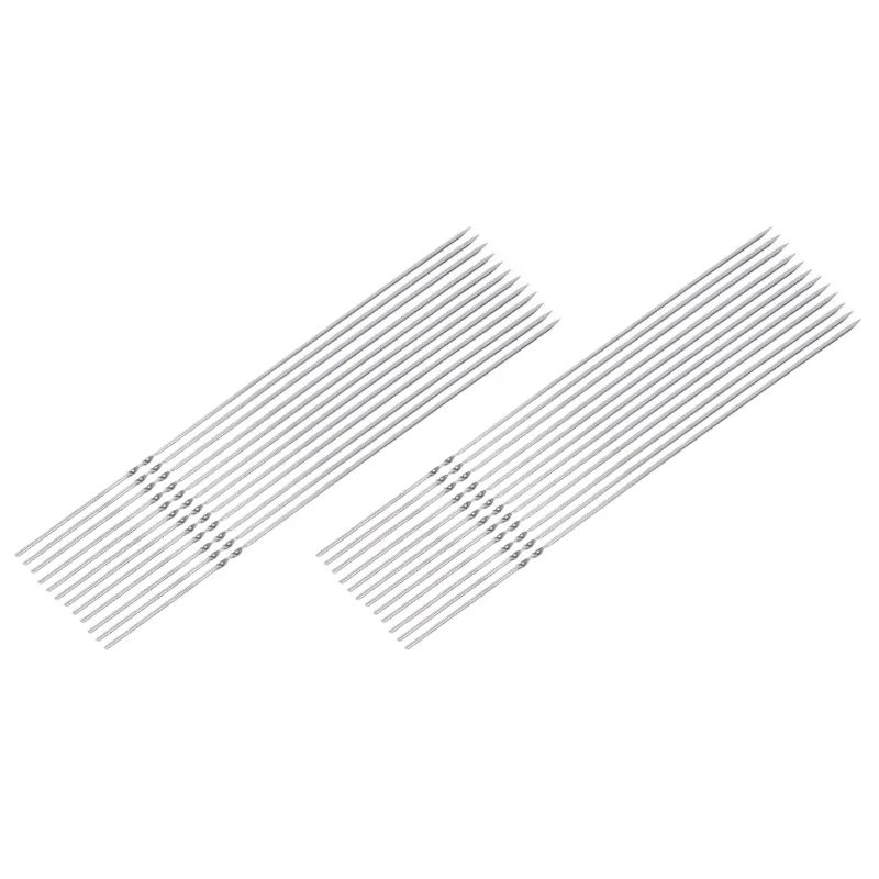 Stainless Steel Flat Barbecue Skewers-20 Packs