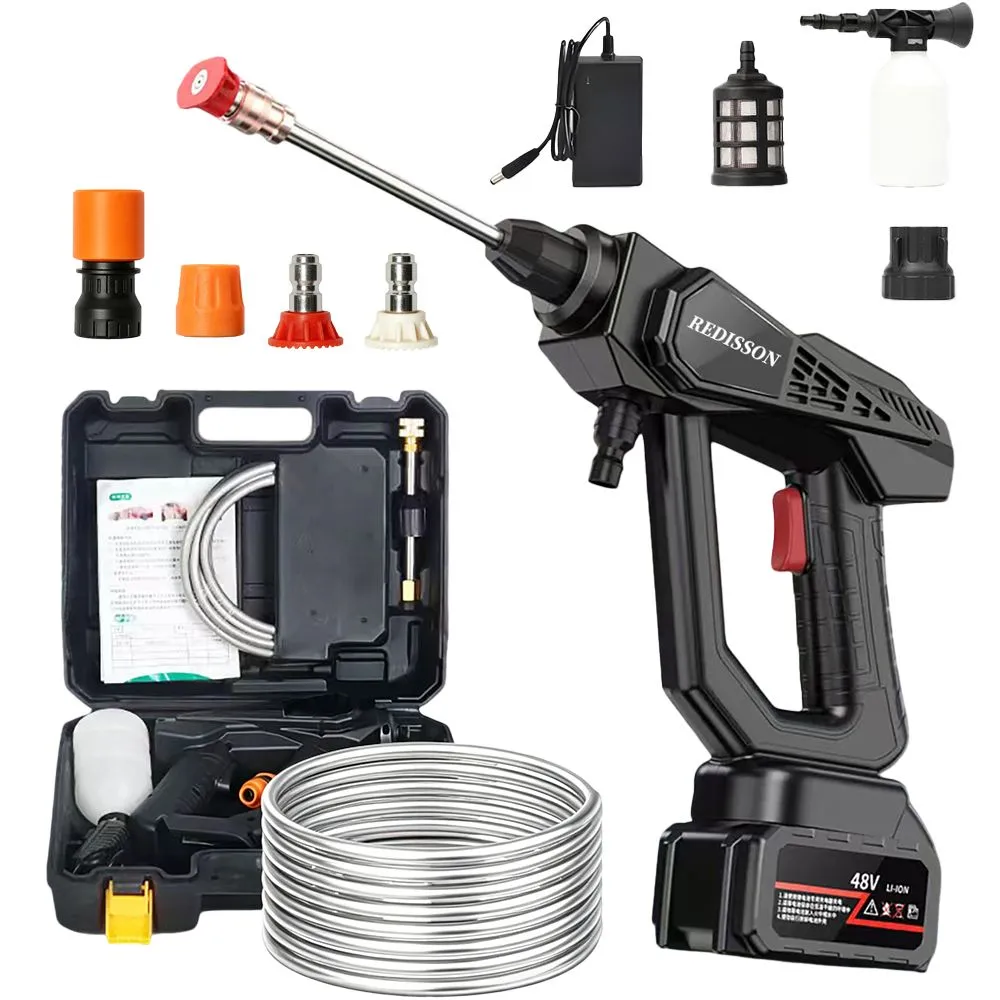 Redisson Cordless High-Pressure Power Washer /Cleaning Tool Gun 48V