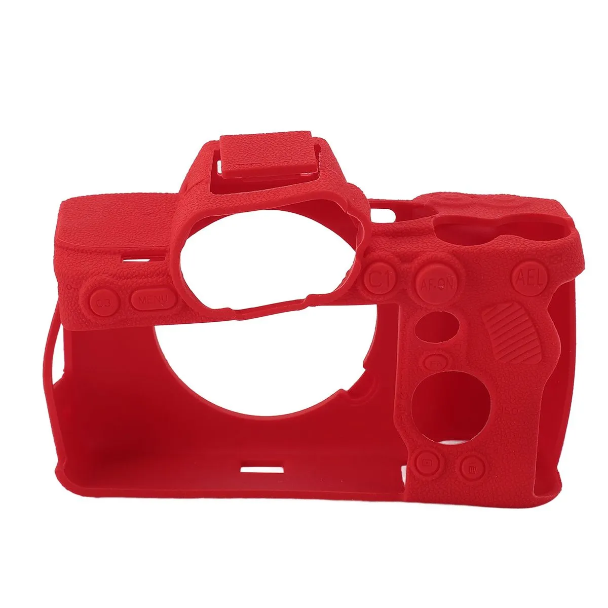 A7R5 Camera Silicone Case, Soft Anti-Slip Shockproof Skin Red