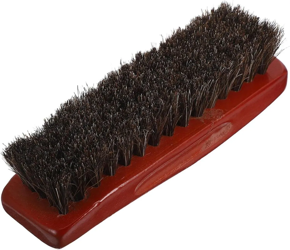 Horsehair Dust Removal Brush Wood Handle Soft Brush for Coats Cowboy Hat