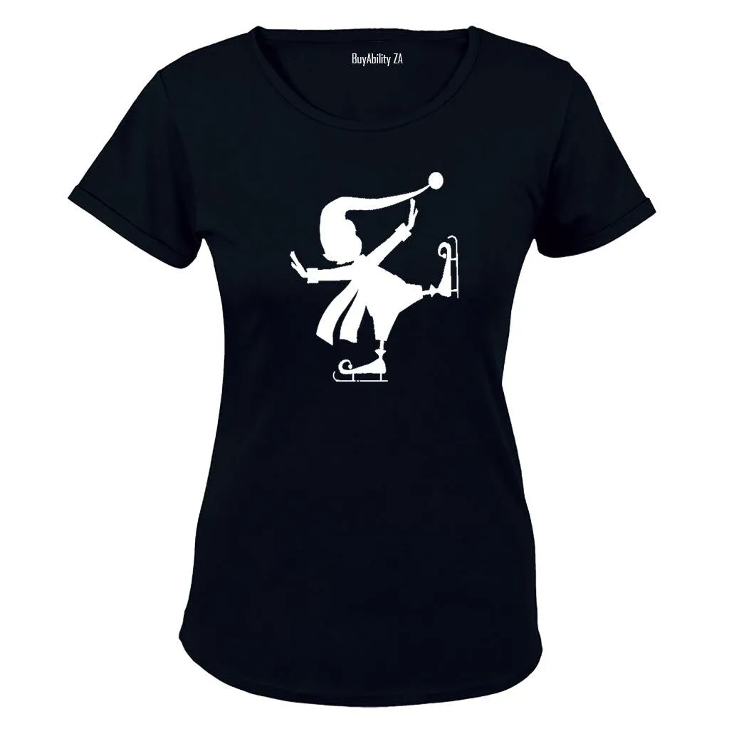 Ice Skating Elf - Ladies - T-Shirt