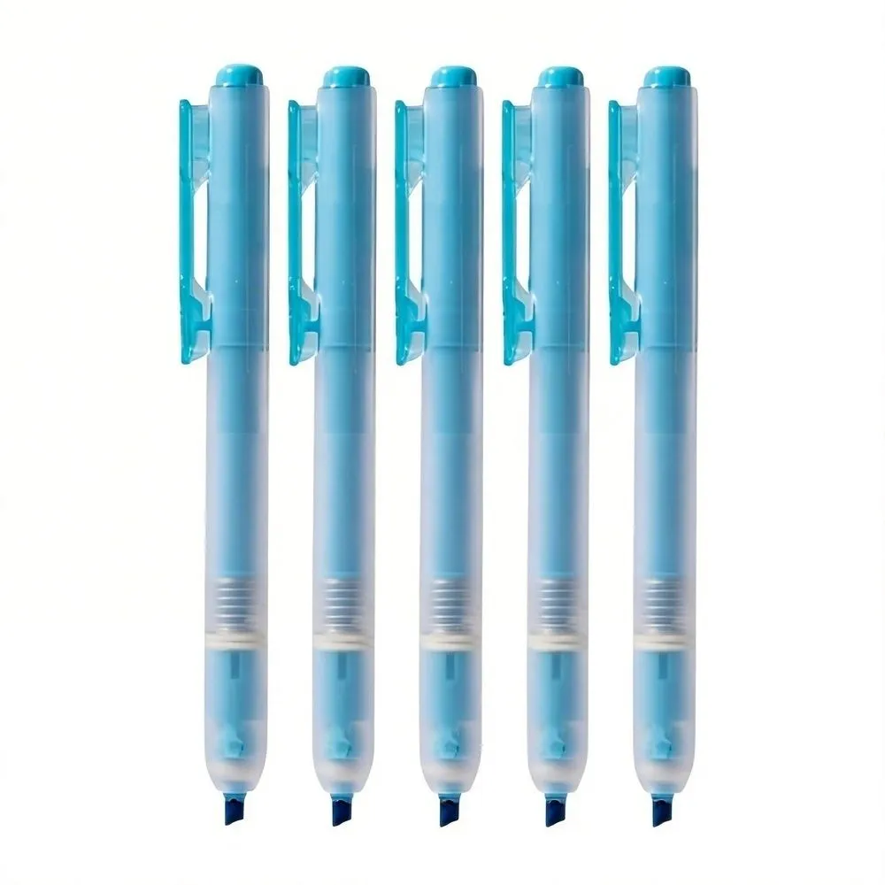 Clickable Highlighter Marker Set Student Stationery - Blue