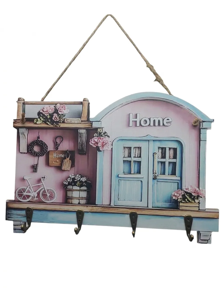 Wall Mounted Wooden Key Organizer-Home Design-AQ0291