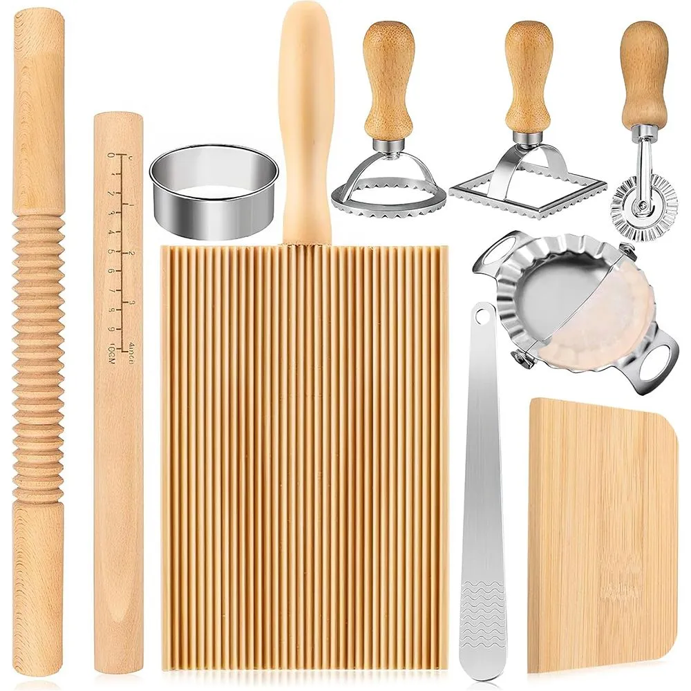 10 Pieces Pasta Making Tool Set, Pasta Maker Set for Baking Lovers