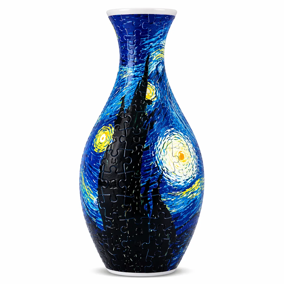 160p 3D Puzzle Vase Kit Decorative DIY Flower Display - Starry Night