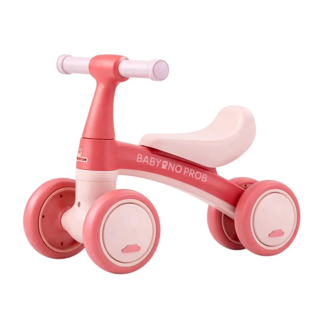 Toddler Balance Bike& Ride-On Training Walker - Pink