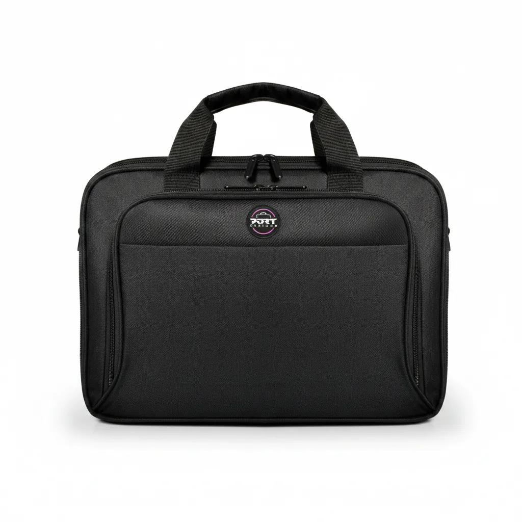 Port 17.3 Inch Laptop Bag with Clamshell Design for Easy Access