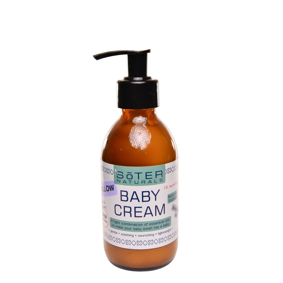 Soter Naturals Tallow Baby Cream - Gentle Natural Moisturiser - 200ml