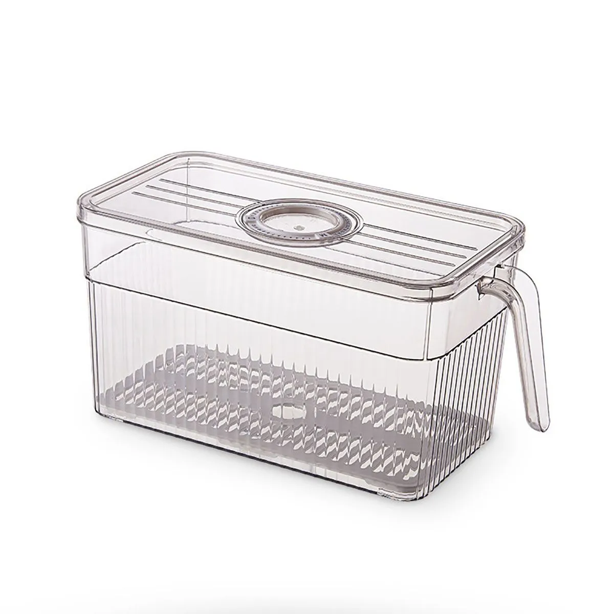 Transparent Refrigerator Storage Container for Fruits & Vegetables