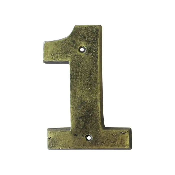 Antique Gold Numeral No .1 (200mm) - Gold