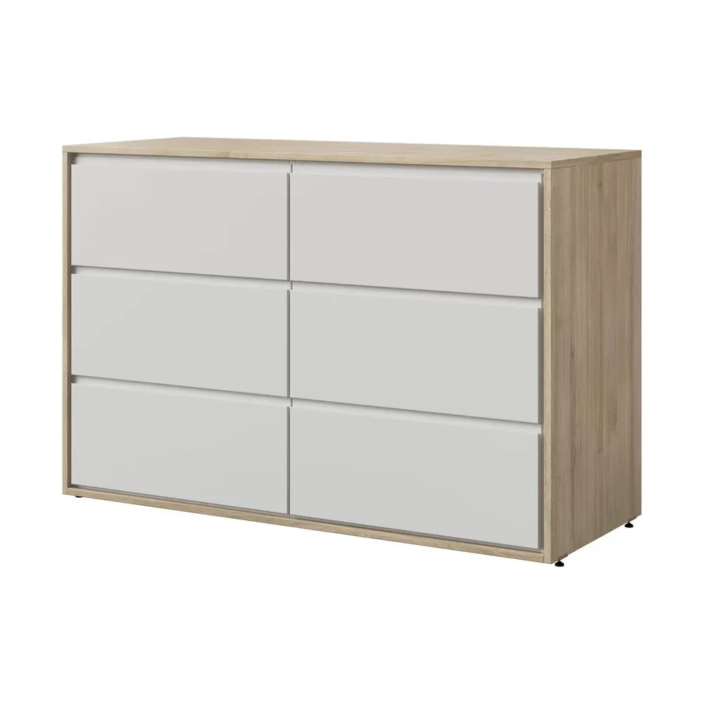 Bella Casa Off-White Wood Chest of Drawers