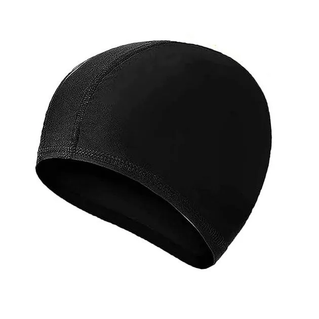 Unisex Adult Lycra Swimming Cap - Black
