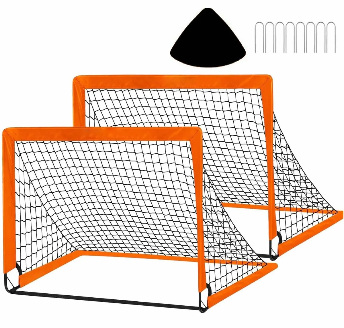 2 Pack 4' x 3' Size Portable Kid Soccer Goals