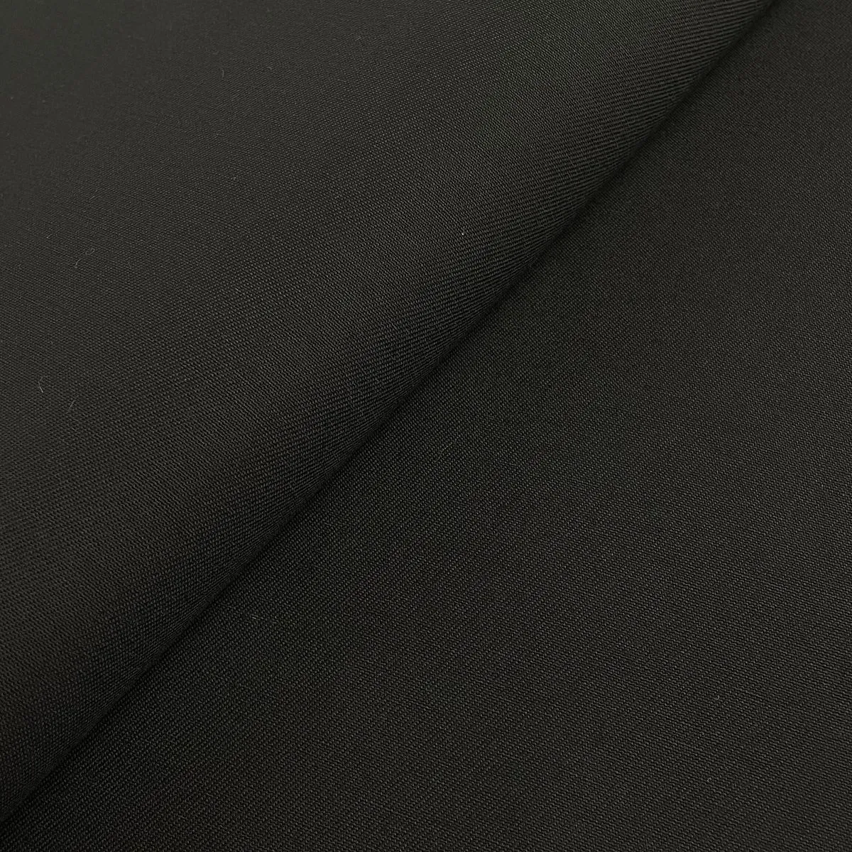 Fabric First Premium Poly Cotton Twill 195GSM Fabric - 3m Cut (150cm Width) - Black
