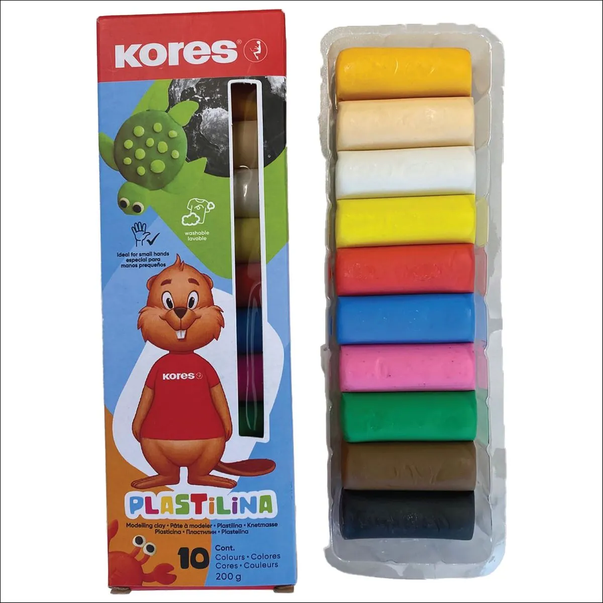 Kores Plastilina Modeling Clay, Assorted Colour Bundle