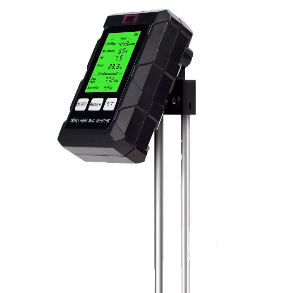 6-in-1 Digital Soil Tester - PH, Moisture, Temp, Light, Fertility, Humidity