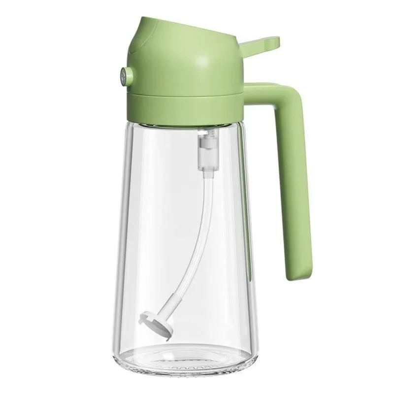 Kitchen Multifunctional Sprayable and Refillable Glass Oil Bottle 470ml