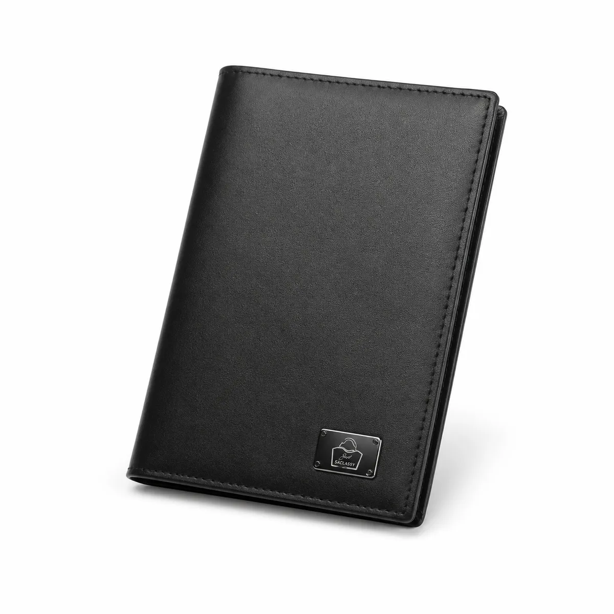 SACLASSY Genuine Leather Passport Holder Passport Cover Card Slots - 5504
