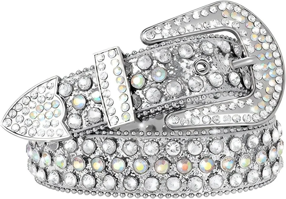 Luxury Strap Rhinestones Belt Bling Crystal Diamond Studded Belts
