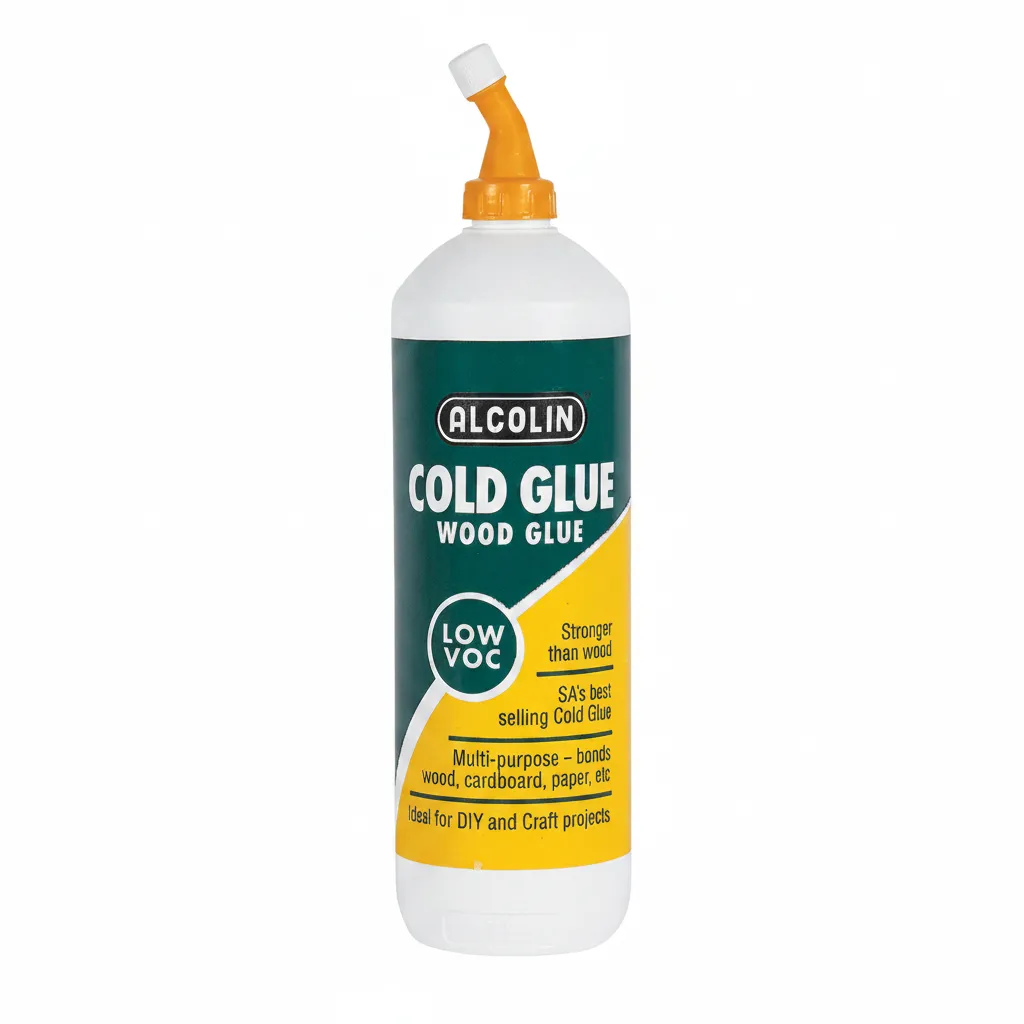 Alcolin Wood Glue Cold 1 Litre - Strong Adhesive for Crafts & Repairs
