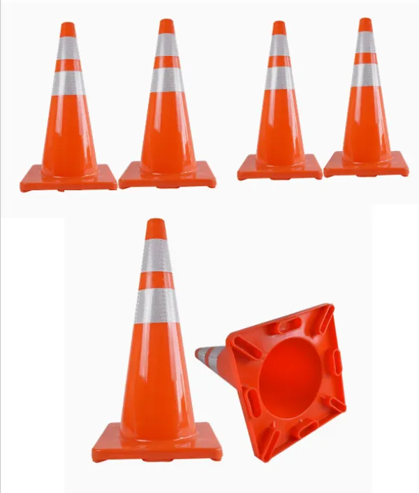 Passion High Visibility 700mm Traffic Cone with Double Reflective Tape-6Pcs