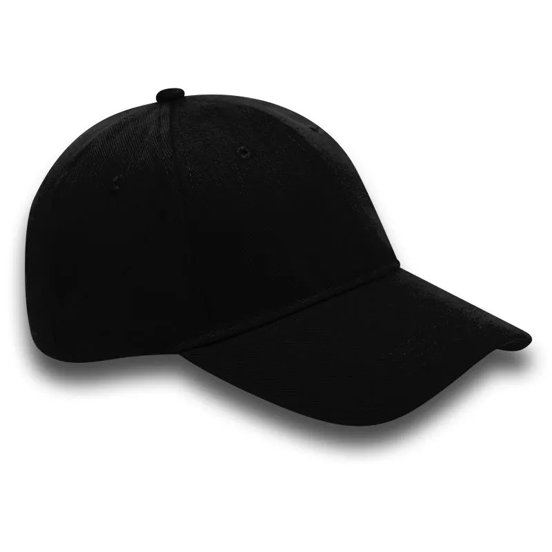 6 Panel Cap - Black